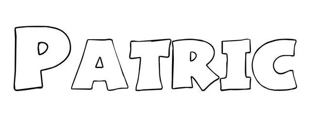 Coloriage Patric - Prénom à imprimer