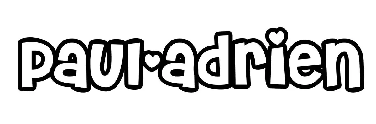 Coloriage Paul Adrien - Prénom à imprimer
