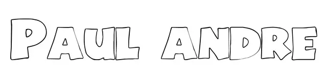 Coloriage Paul Andre - Prénom à imprimer