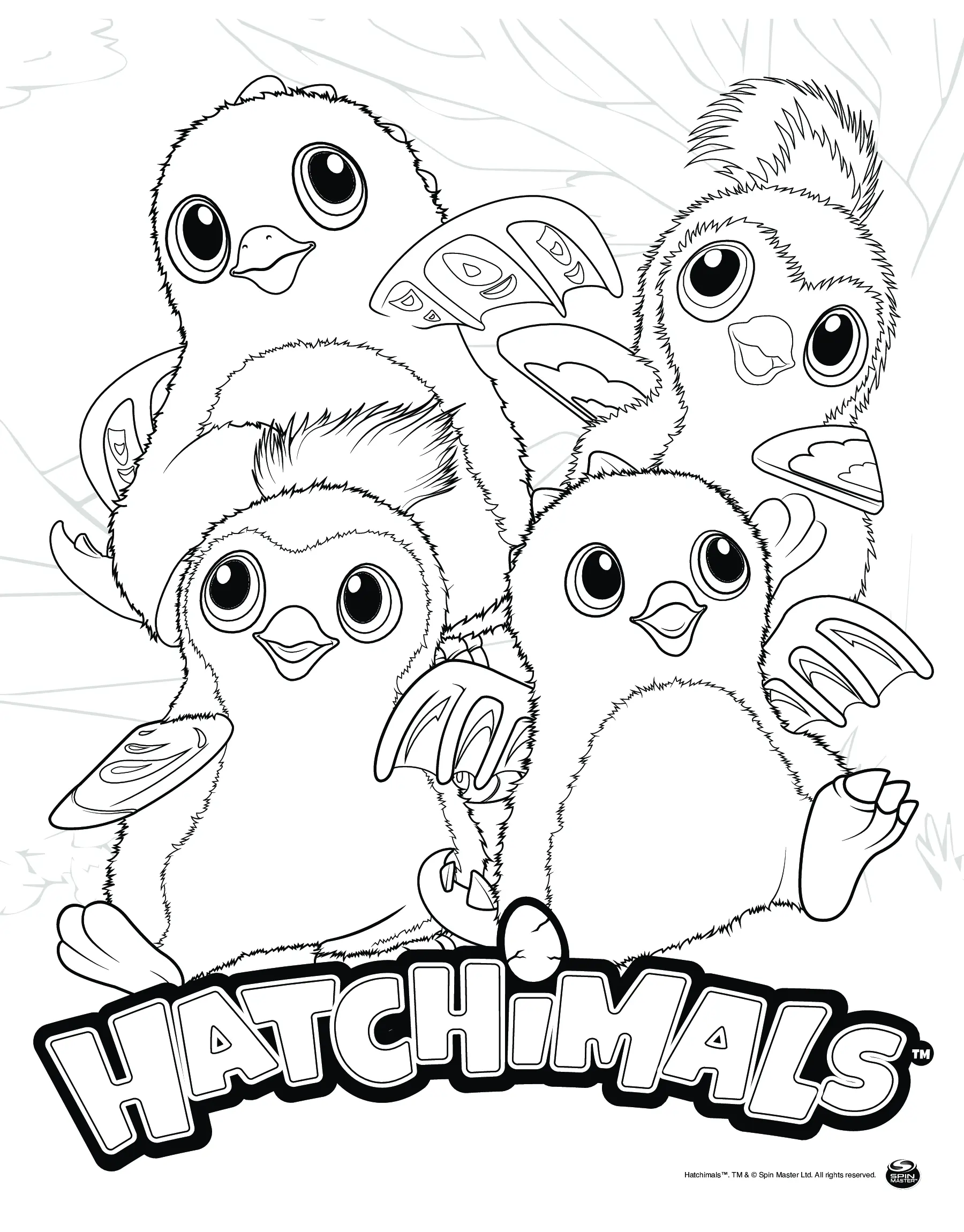 Coloriage Penguala Draggle Dance Party - Hatchimals à imprimer