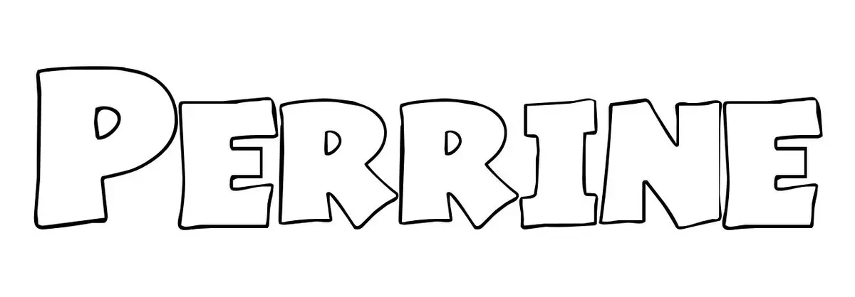 Coloriage Perrine - Prénom à imprimer