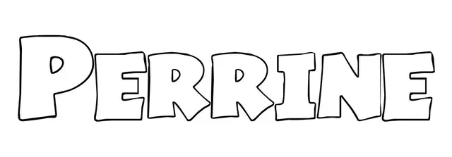 Coloriage Perrine - Prénom à imprimer