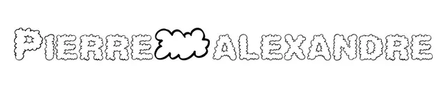 Coloriage Pierre Alexandre - Prénom à imprimer