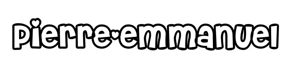 Coloriage Pierre Emmanuel - Prénom à imprimer