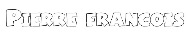 Coloriage Pierre Francois - Prénom à imprimer