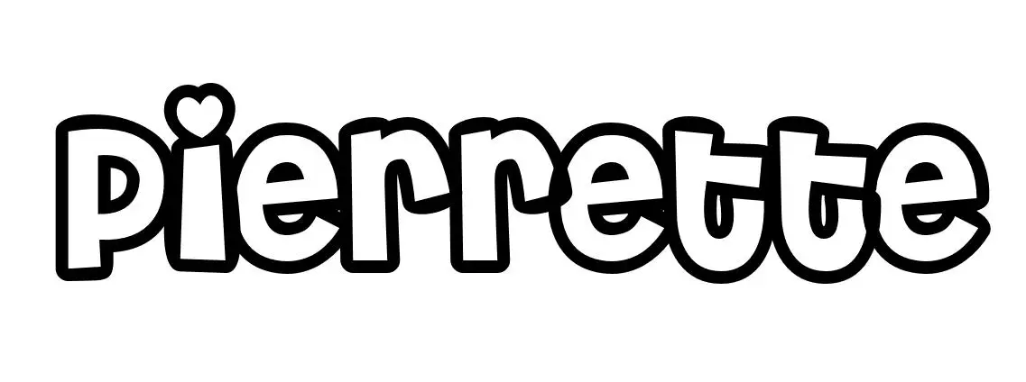 Coloriage Pierrette - Prénom à imprimer