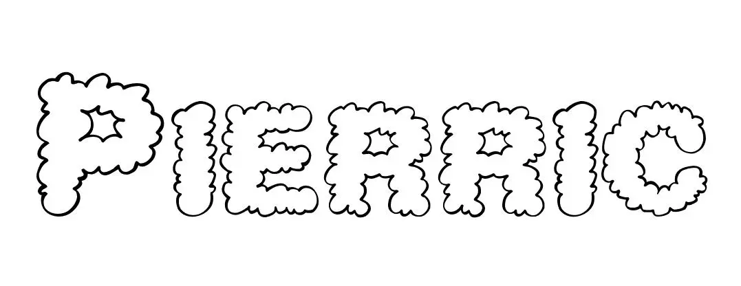 Coloriage Pierric - Prénom à imprimer