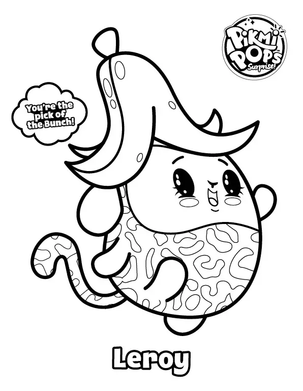 Coloriage Pikmi pops leroy - Pikmi pops à imprimer