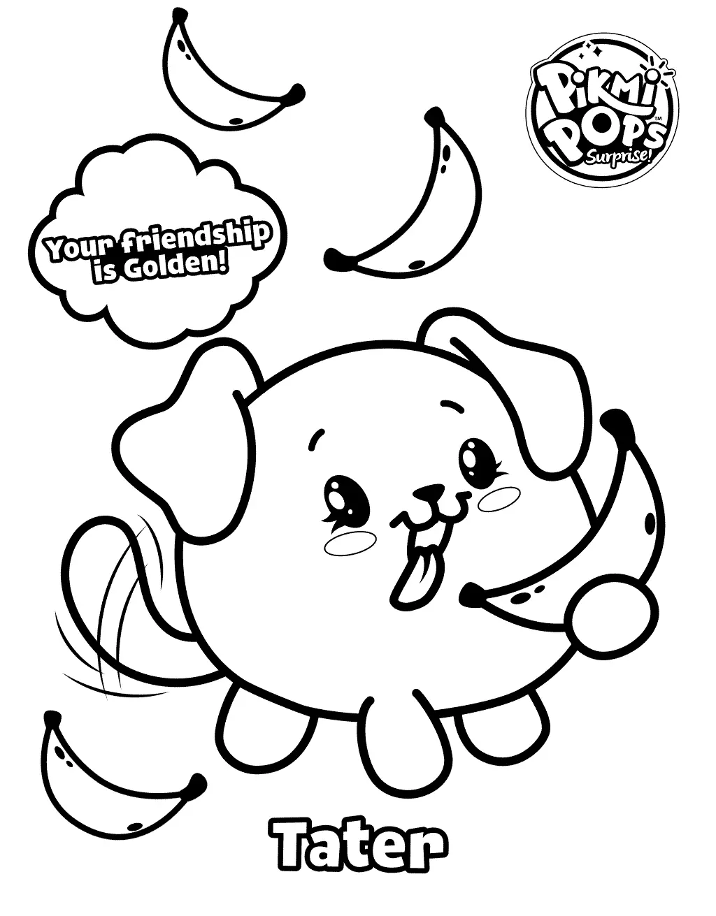 Coloriage Pikmi pops moose toys - Pikmi pops à imprimer
