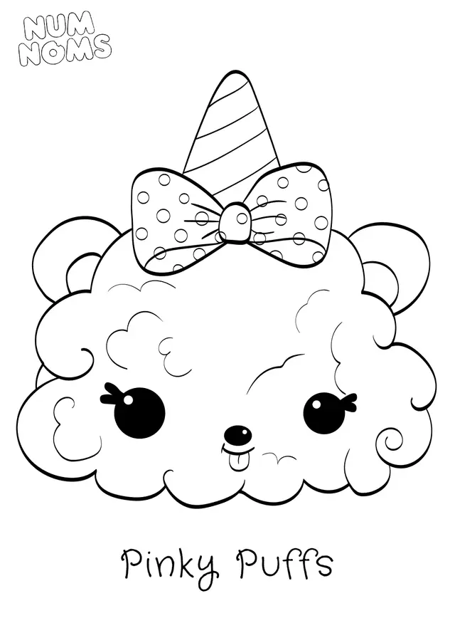 Dibujo de Pinky Puffs Num Noms Serie 2 para colorear