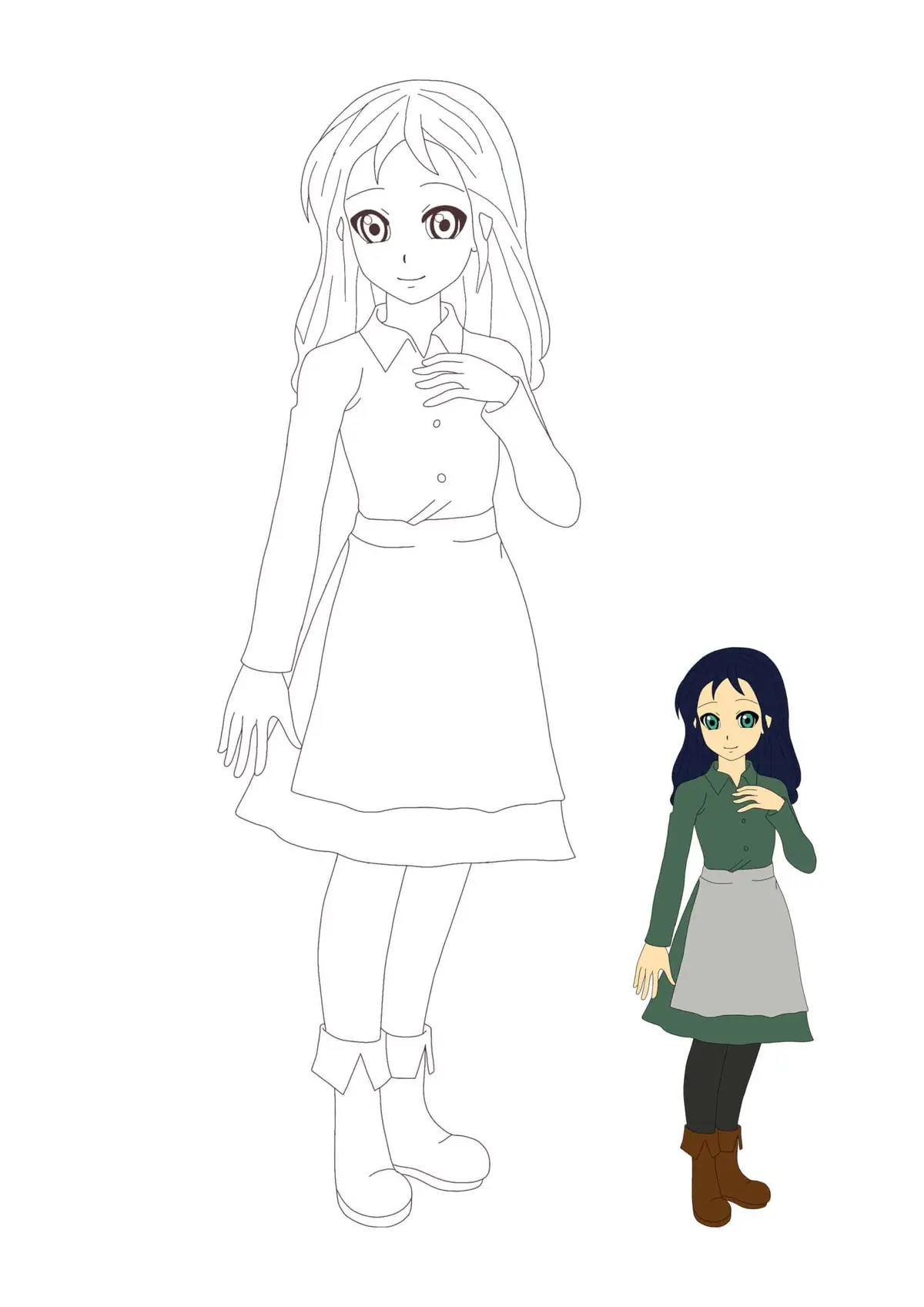 Coloriage Princesse Sarah - Princesse à imprimer