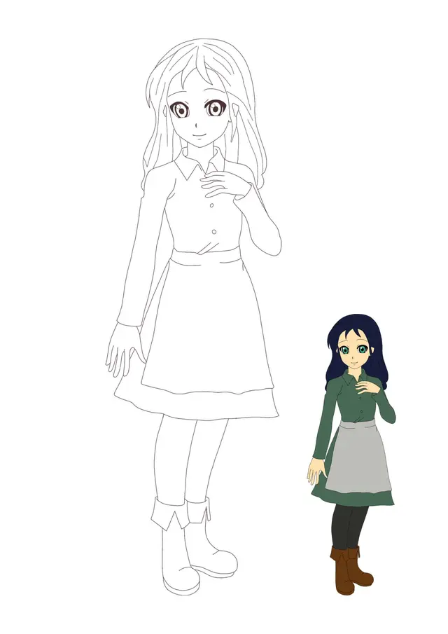 Coloriage Princesse Sarah - Princesse à imprimer