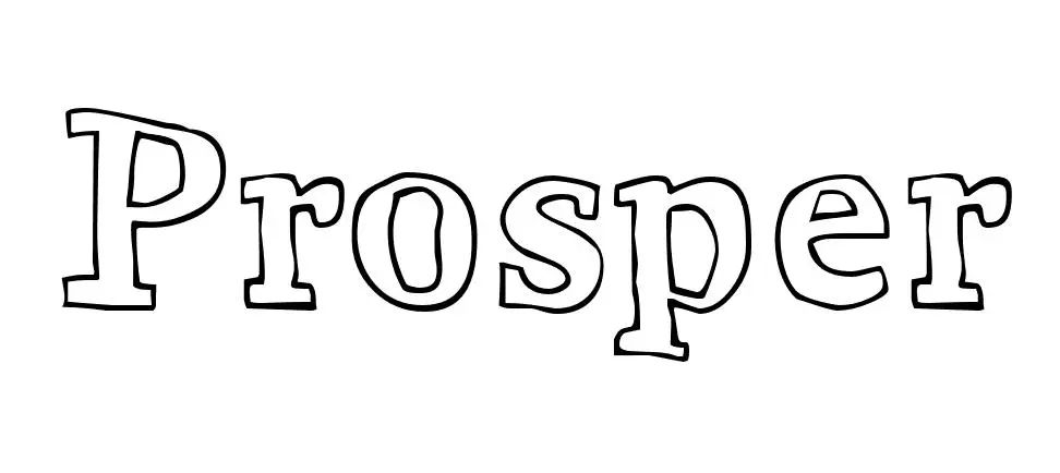 Coloriage Prosper - Prénom à imprimer