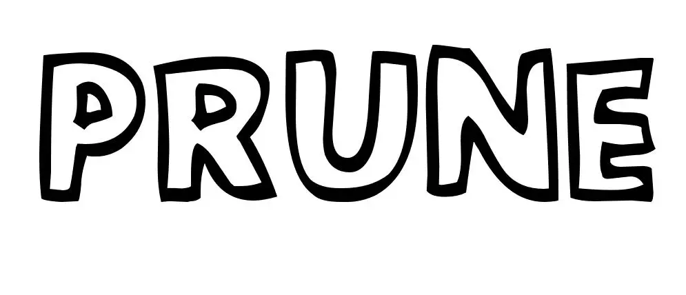 Coloriage Prune - Prénom à imprimer