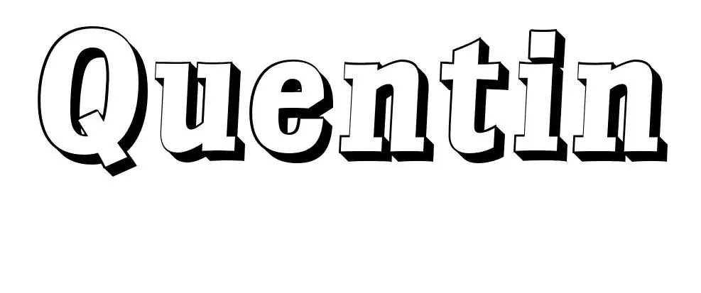 Disegno di Quentin – Disegno del Nome da Colorare da stampare