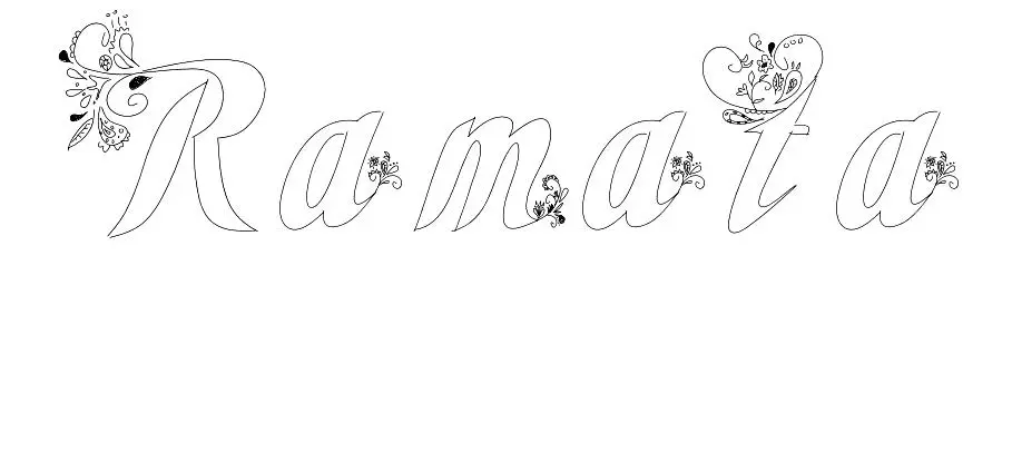 Coloriage Ramata - Prénom à imprimer