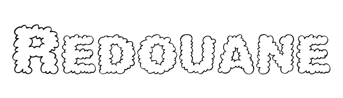 Coloriage Redouane - Prénom à imprimer