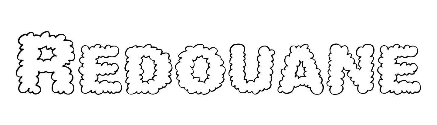 Coloriage Redouane - Prénom à imprimer