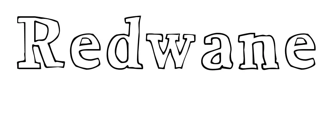 Coloriage Redwane - Prénom à imprimer
