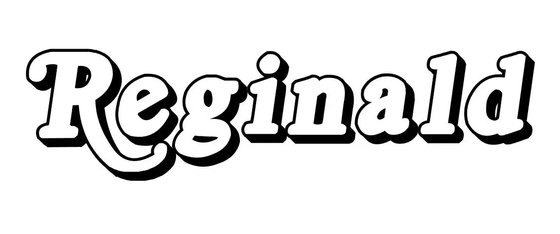 Coloriage Reginald - Prénom à imprimer