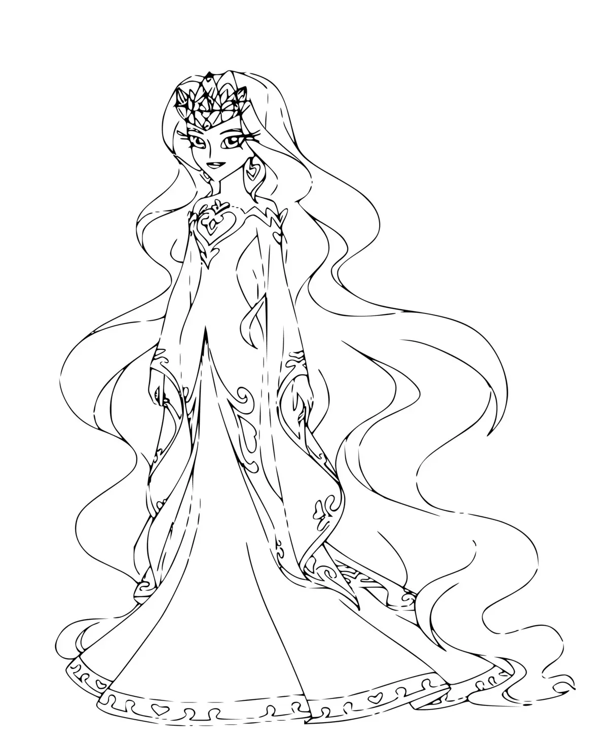 Coloriage Reine D'Ephedia Lolirock - Lolirock à imprimer
