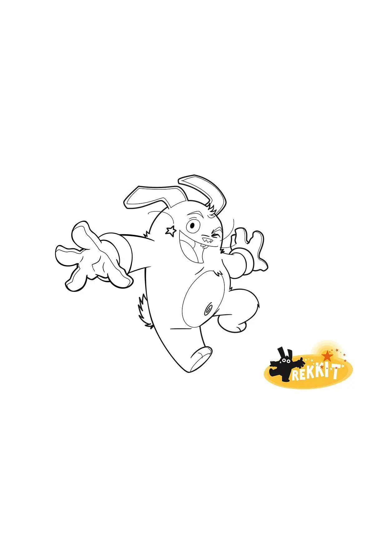 Coloriage Rekkit Rekkit Un Lapin Etonnant - Gulli à imprimer