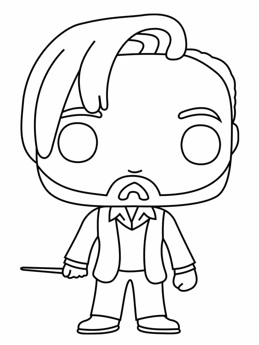 Coloriage Remus John Lupin Nicknamed Moony - Harry potter à imprimer