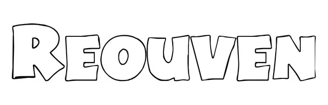 Coloriage Reouven - Prénom à imprimer