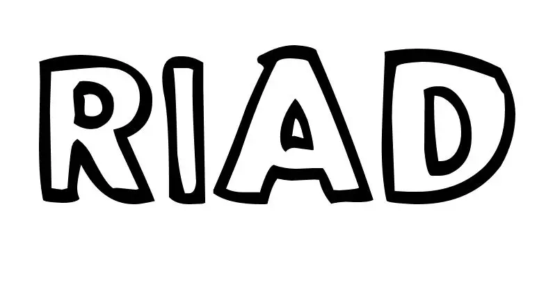 Coloriage Riad - Prénom à imprimer