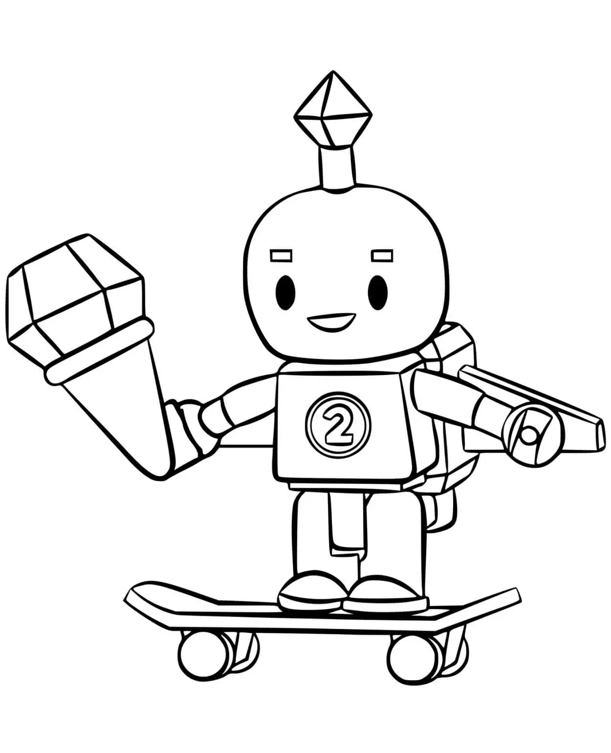 Coloriage Roblox Beebo - Roblox à imprimer