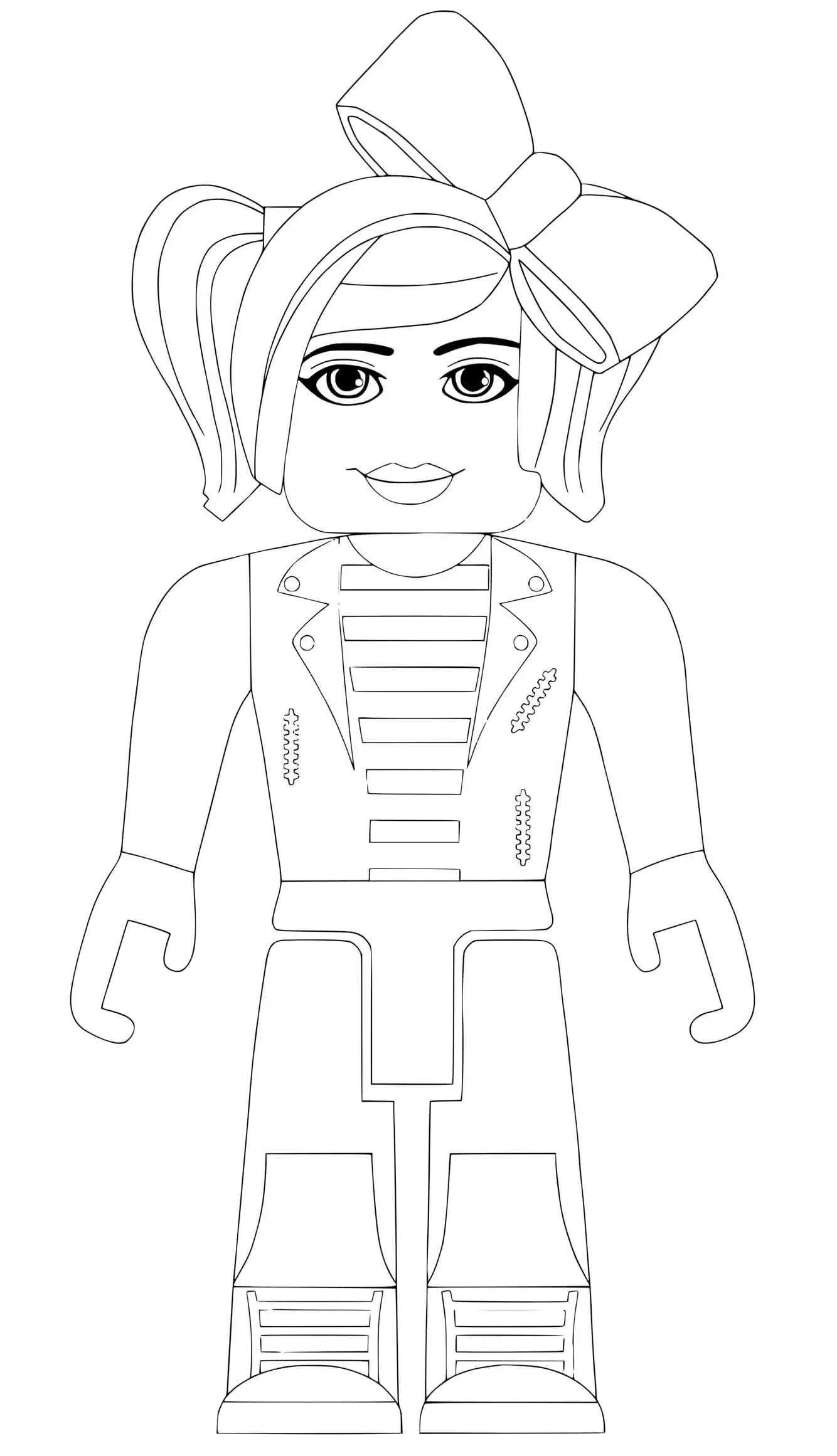 Coloriage Roblox Girl - Roblox à imprimer