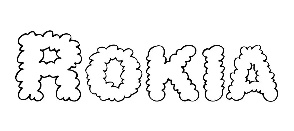 Disegno di Rokia – disegno del nome da colorare da stampare