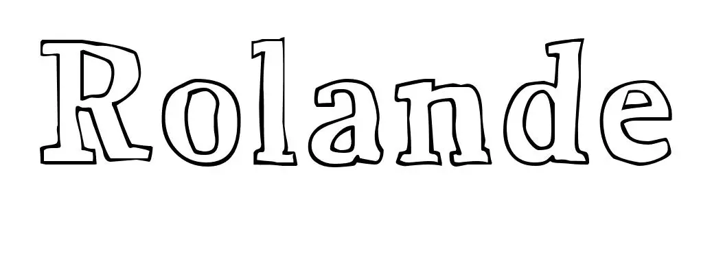 Disegno di Rolande da stampare