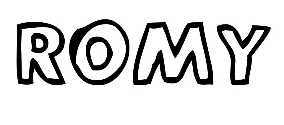 Coloriage Romy - Prénom à imprimer