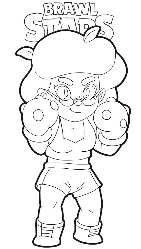 Coloriage Rosa Brawl Stars - Brawl stars à imprimer