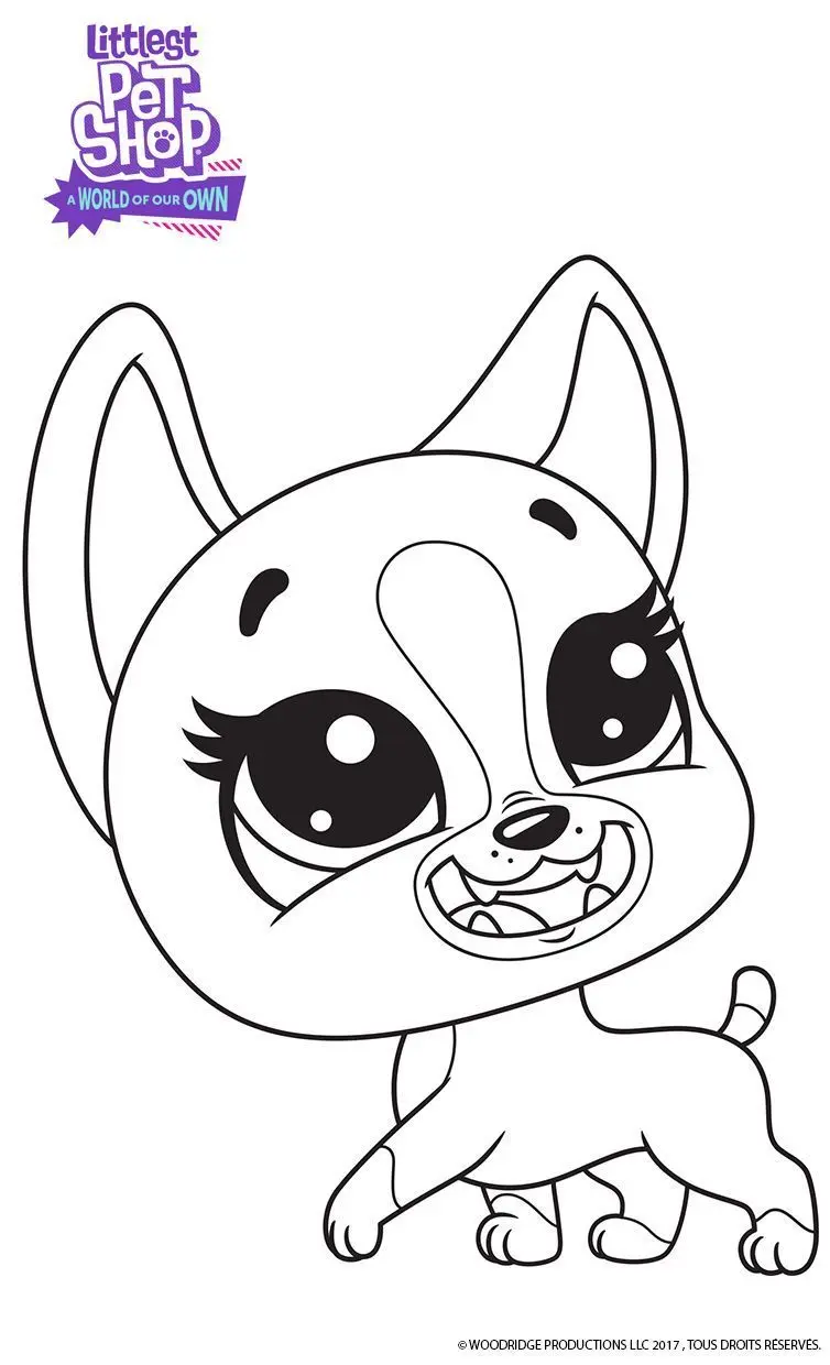 Coloriage Roxie Littlest Pet Shop - Gulli à imprimer