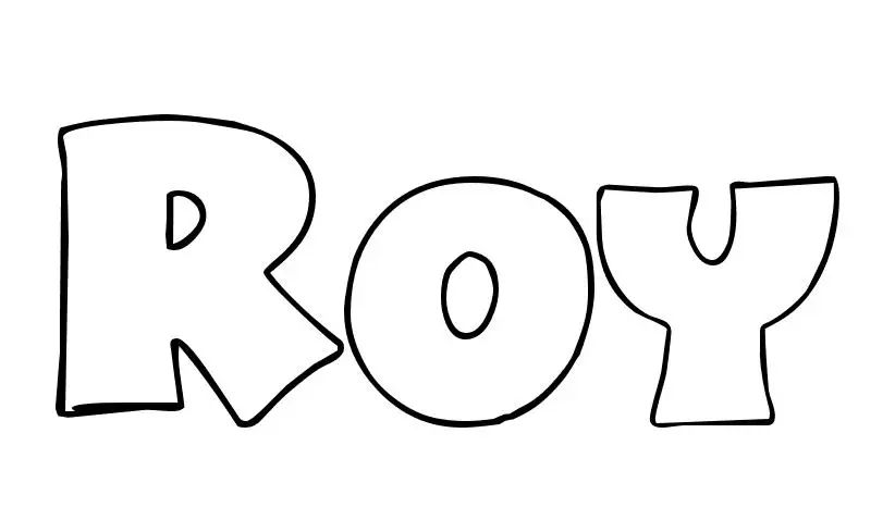 Coloriage Roy - Prénom à imprimer