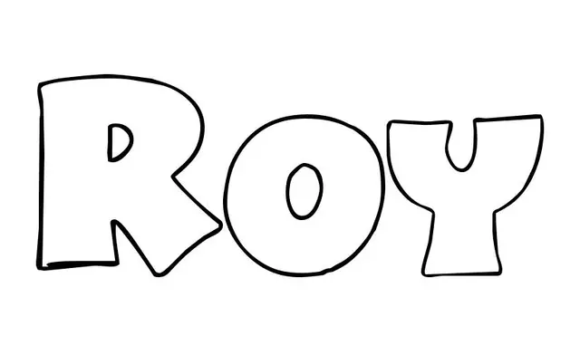 Coloriage Roy - Prénom à imprimer