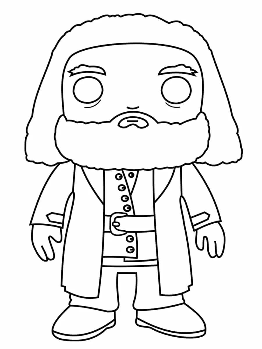 Coloriage Rubeus Hagrid - Harry potter à imprimer