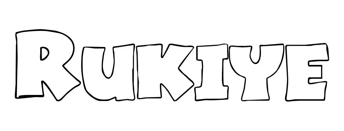 Coloriage Rukiye - Prénom à imprimer