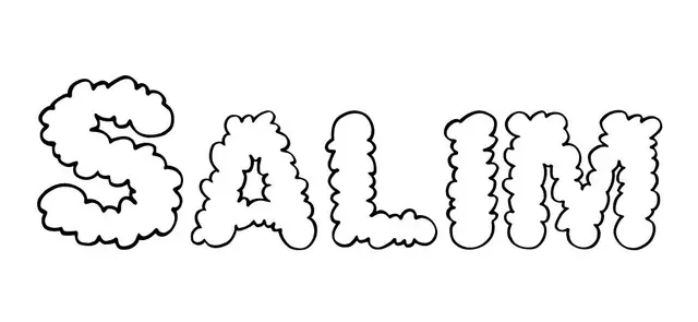 Coloriage Salim - Prénom à imprimer