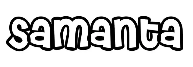 Coloriage Samanta - Prénom à imprimer