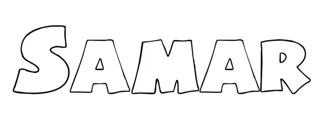 Coloriage Samar - Prénom à imprimer