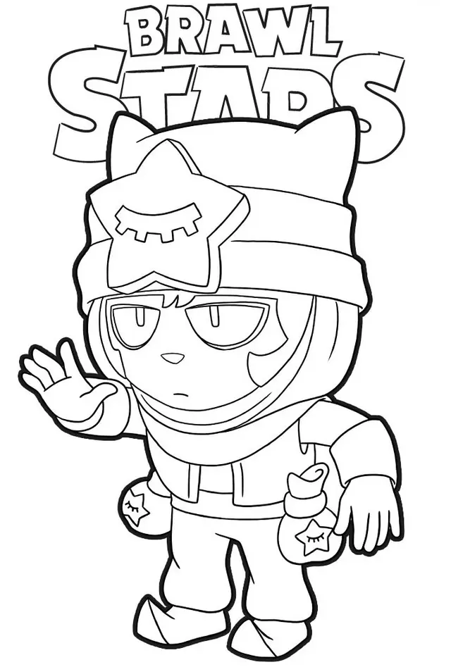 Coloriage Sandy Brawl Stars - Brawl stars à imprimer