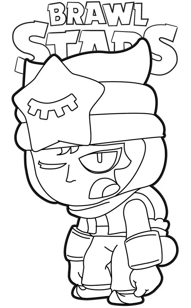 Coloriage Sandy Tired Brawl Stars - Brawl stars à imprimer