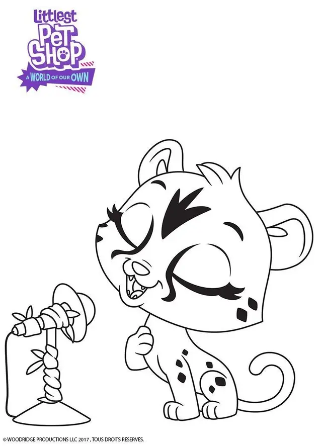 Coloriage Savannah - Petshop à imprimer