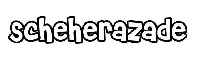 Coloriage Scheherazade - Prénom à imprimer