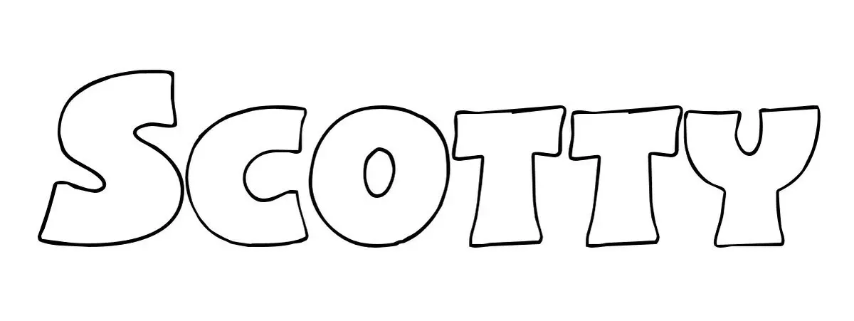 Disegno di Scotty da stampare