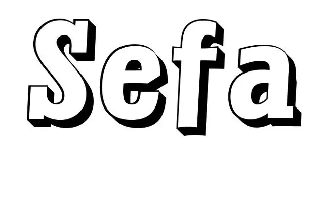 Coloriage Sefa - Prénom à imprimer