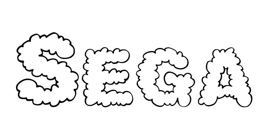 Coloriage Sega - Prénom à imprimer